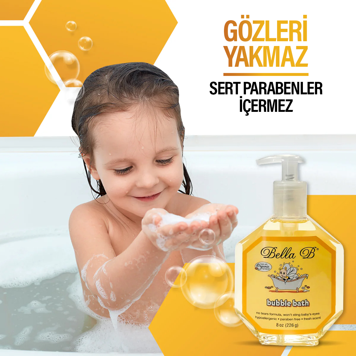 Bella B Doğal Köpük Banyosu – Organik Bitki Özlü