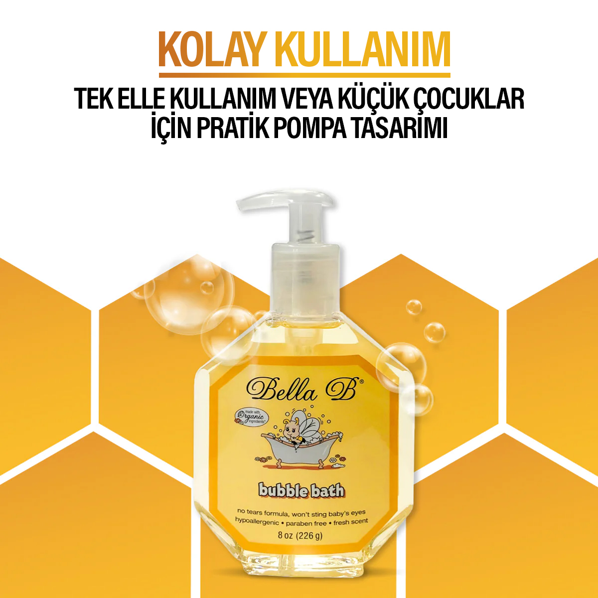 Bella B Doğal Köpük Banyosu – Organik Bitki Özlü