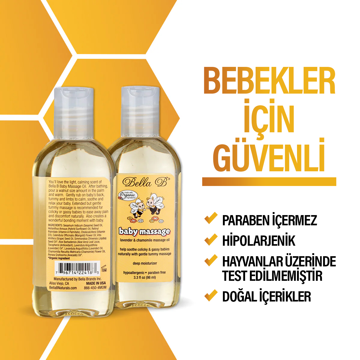 Bella B Bebek Masaj Yağı