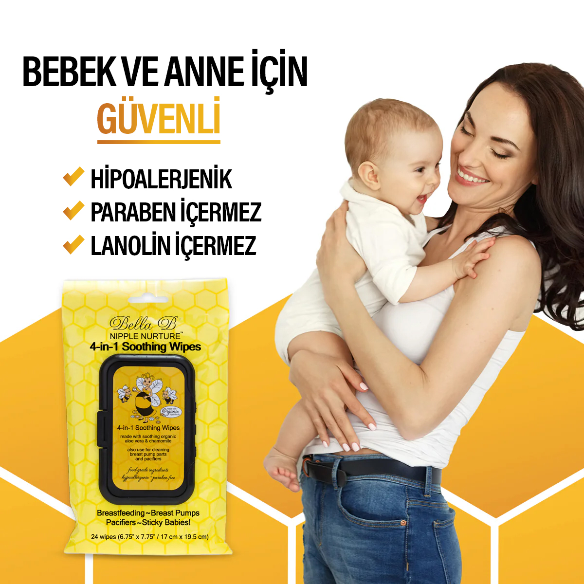 Göğüs Ucu Temizleme Mendili