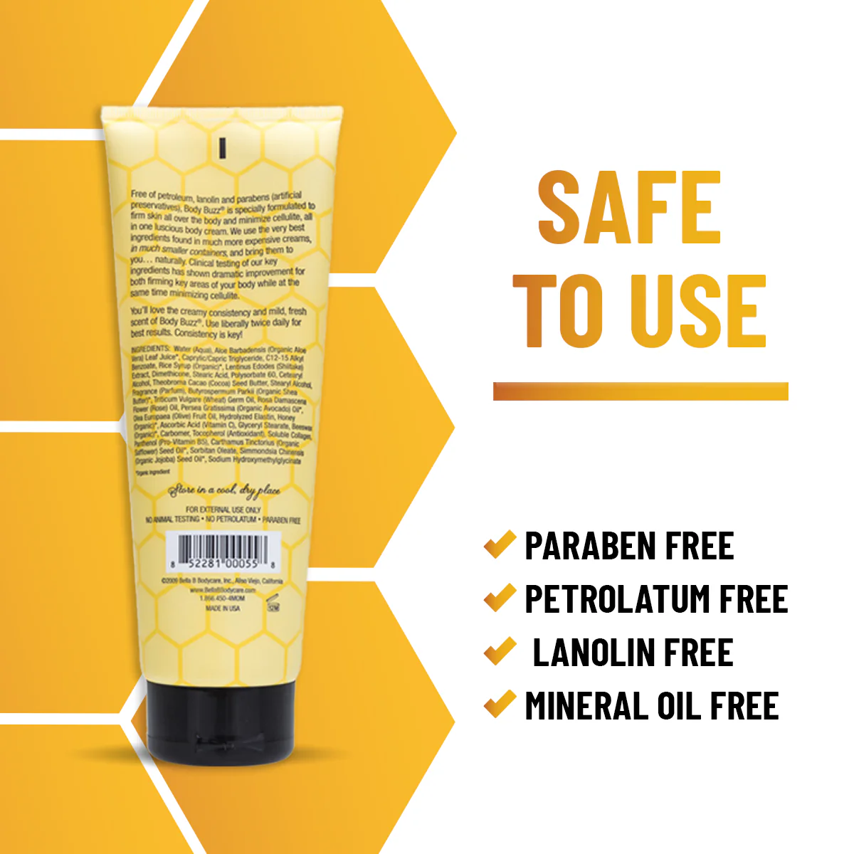 Body Buzz – Sıkılaştırıcı Selülit Karşıtı Doğal Vücut Kremi