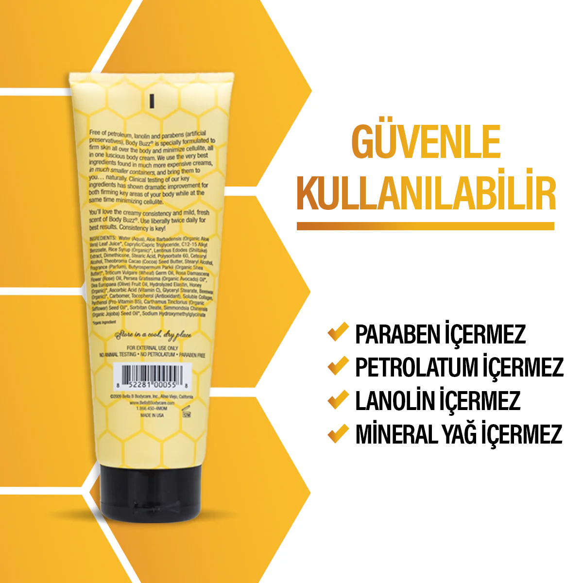 Body Buzz – Sıkılaştırıcı Selülit Karşıtı Doğal Vücut Kremi